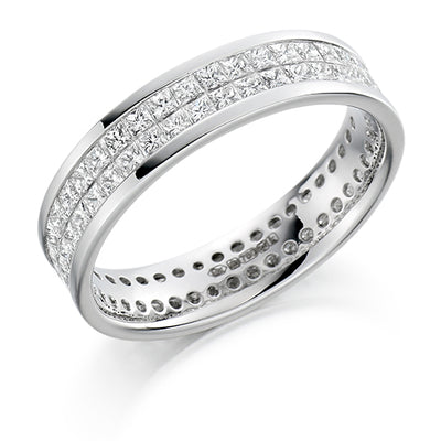 Invisible-Set Channel Full Eternity Ring, 2.05ct total