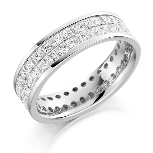 Invisible-Set Channel Full Eternity Ring, 3.15ct total