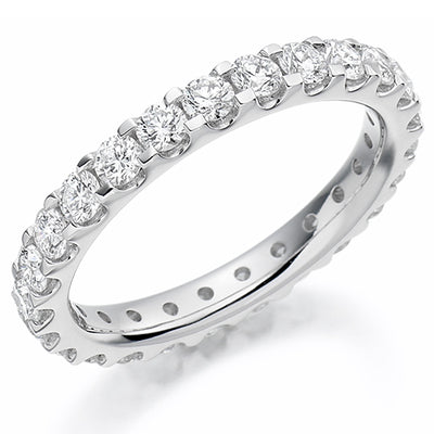Micro-Claw Diamond Full Eternity Ring, 1.5ct