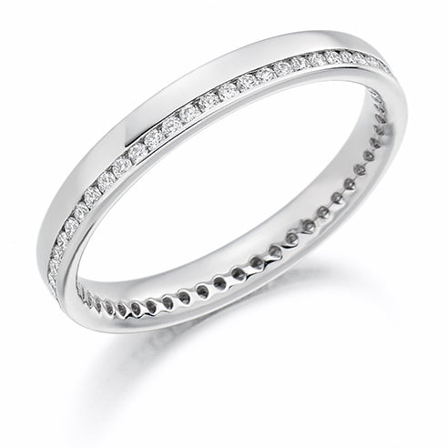 Offset Channel-Set Diamond Full Eternity Ring, 0.26ct