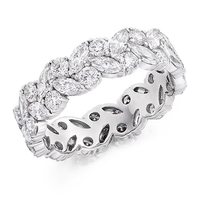 Claw-Set Diamond Full Eternity Ring, 2.8ct
