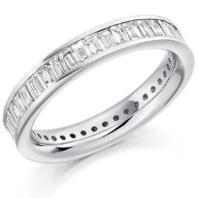Channel-Set Diamond Full Eternity Ring C, 2.0ct