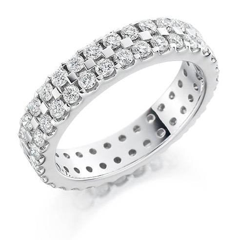 Micro-Claw Diamond Full Eternity Ring, 1.51ct