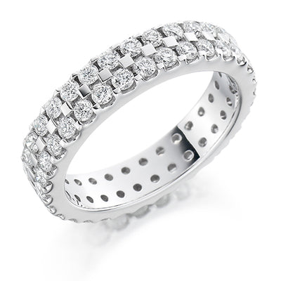 Micro-Claw Diamond Full Eternity Ring, 1.51ct