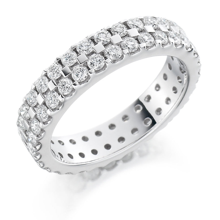 Micro-Claw Diamond Full Eternity Ring, 1.51ct