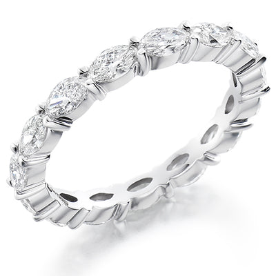 Claw-Set Diamond Full Eternity Ring D, 1.5ct