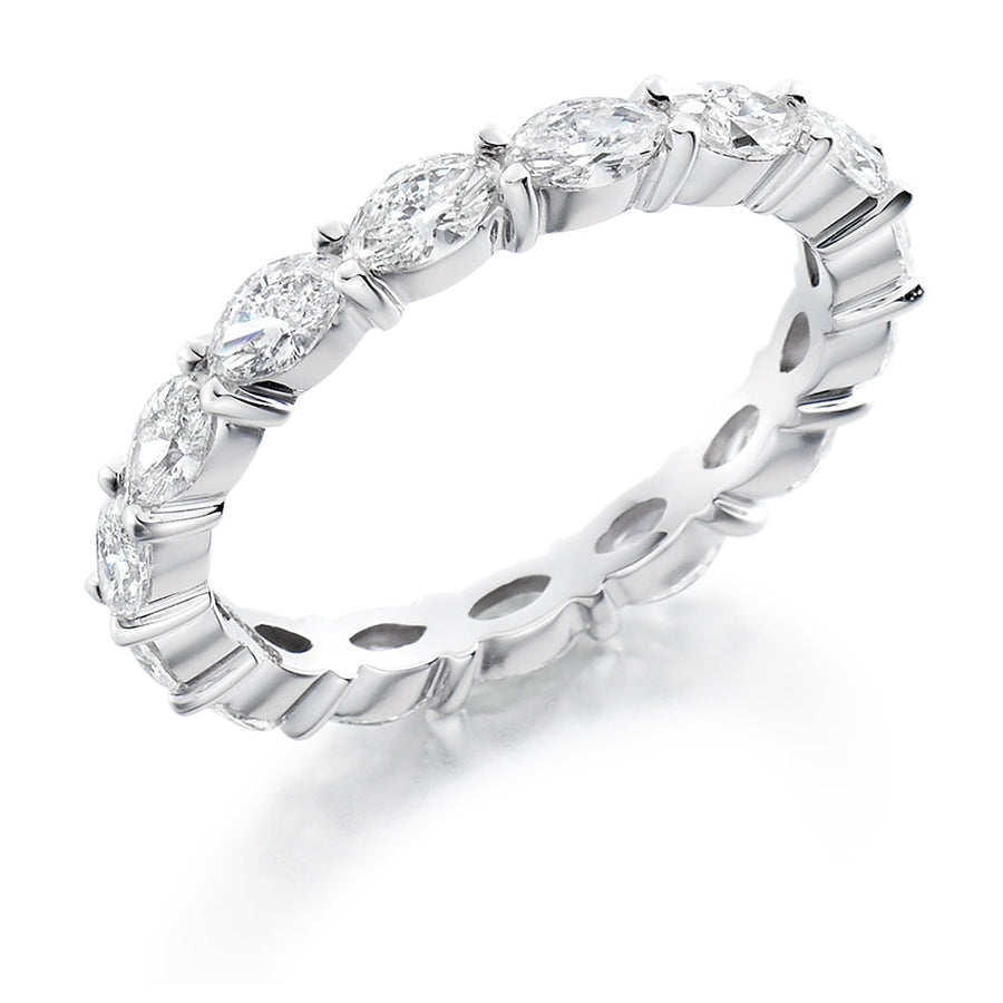 Claw-Set Diamond Full Eternity Ring D, 1.5ct