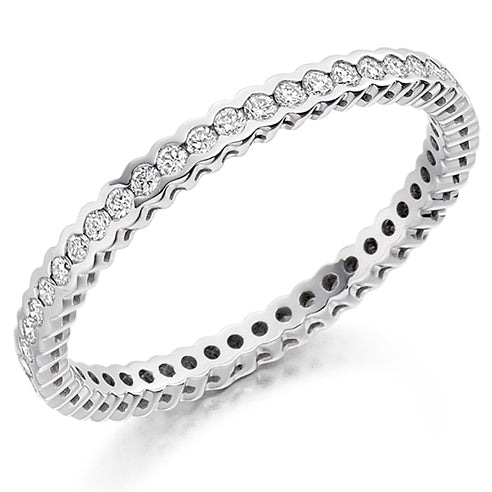 Rubover Diamond Full Eternity Ring, 0.35ct