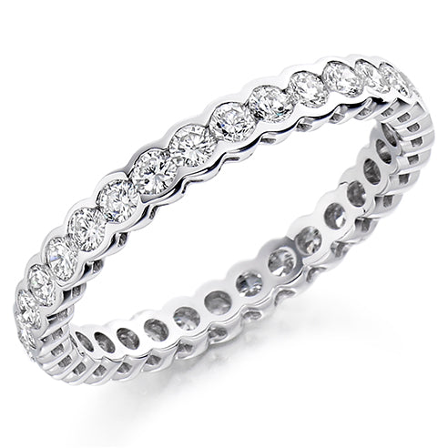 Rubover Diamond Full Eternity Ring, 1.0ct