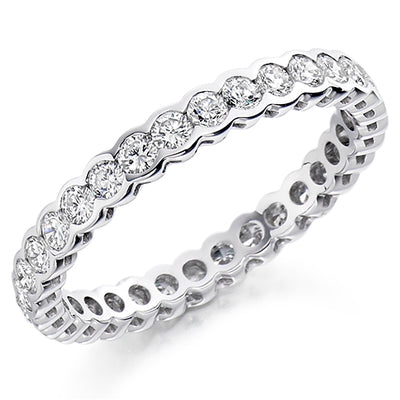 Rubover Diamond Full Eternity Ring, 1.0ct