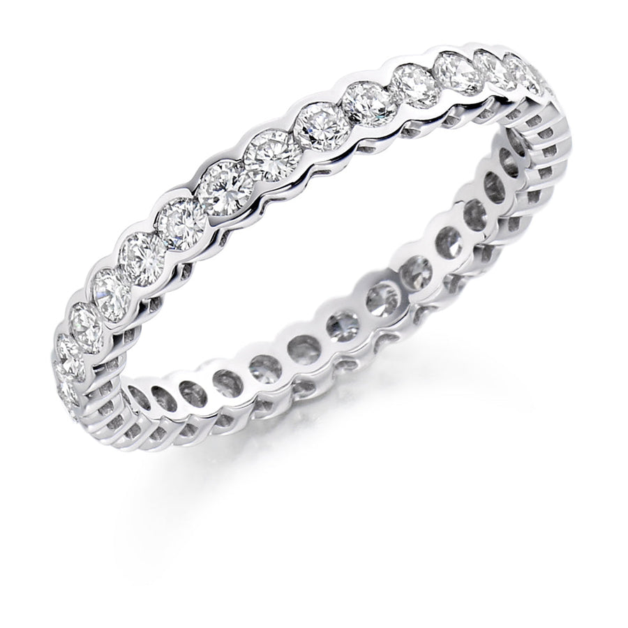 Rubover Diamond Full Eternity Ring, 1.0ct