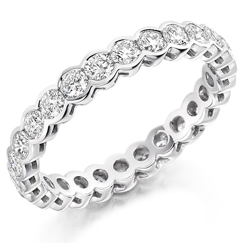 Rubover Diamond Full Eternity Ring, 1.5ct