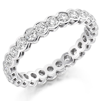Rubover Diamond Full Eternity Ring, 1.5ct