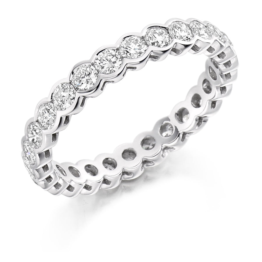 Rubover Diamond Full Eternity Ring, 1.5ct