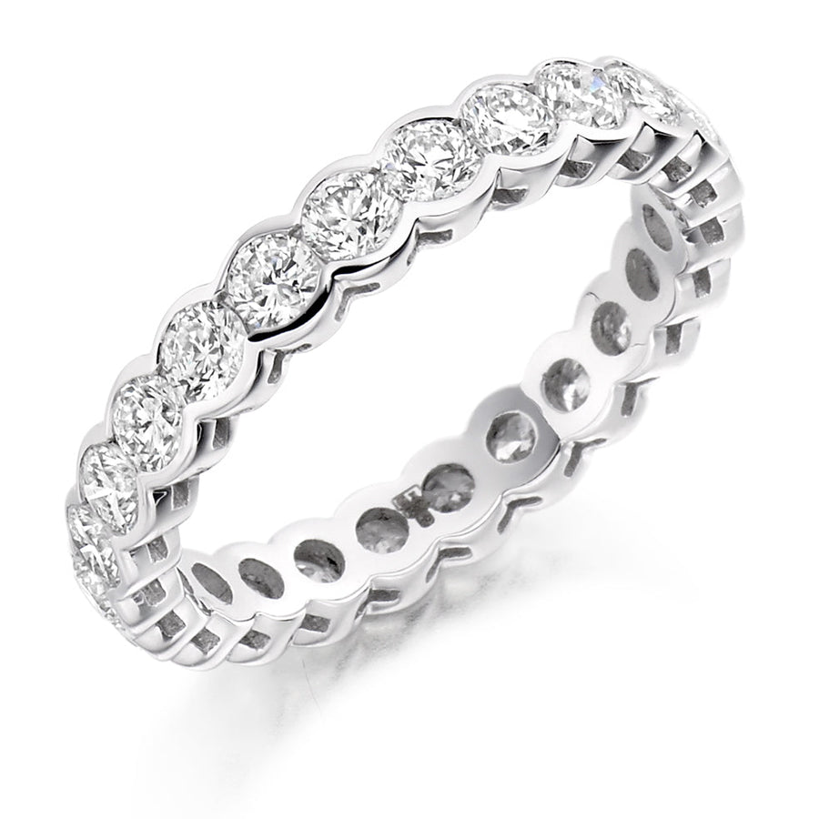 Rubover Diamond Full Eternity Ring, 2.0ct