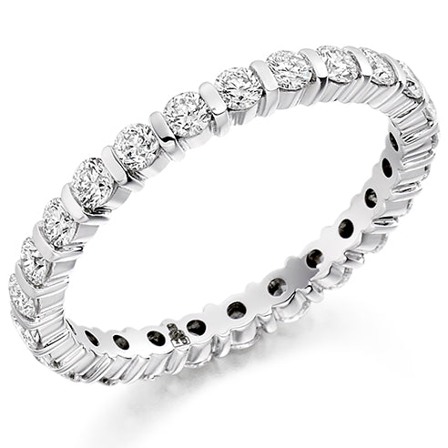 Bar-Set Full Eternity Ring, 1.0ct total (FET1223)