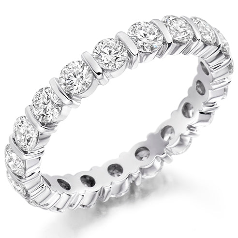 Bar-Set Full Eternity Ring, 2.0ct total (FET1224)