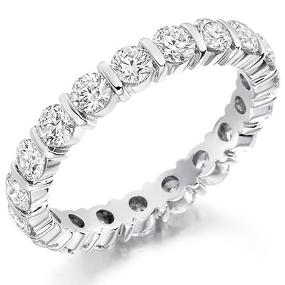 Bar-Set Full Eternity Ring, 2.0ct total (FET1224)