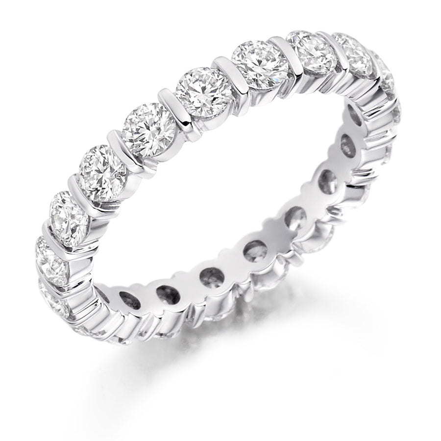Bar-Set Full Eternity Ring, 2.0ct total (FET1224)
