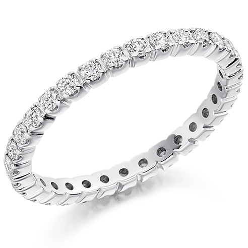 Claw-Set Diamond Full Eternity Ring, 0.55ct