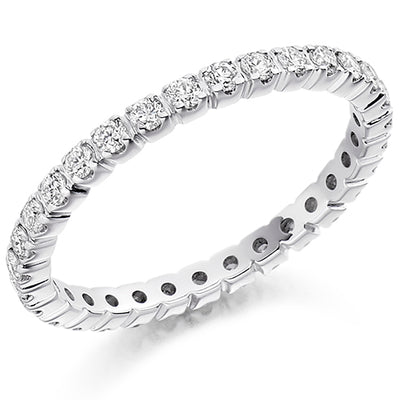Claw-Set Diamond Full Eternity Ring, 0.55ct