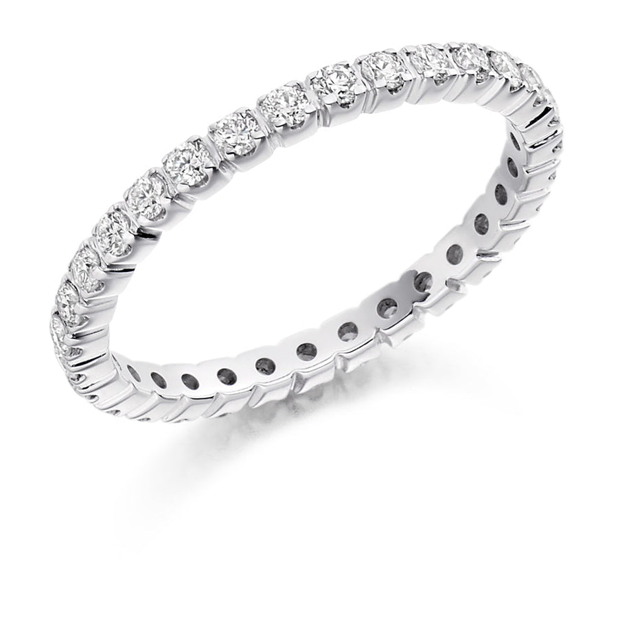 Claw-Set Diamond Full Eternity Ring, 0.55ct