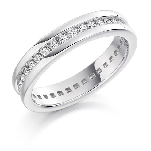Channel-Set Diamond Full Eternity Ring, 0.6ct