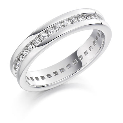 Channel-Set Diamond Full Eternity Ring, 0.6ct