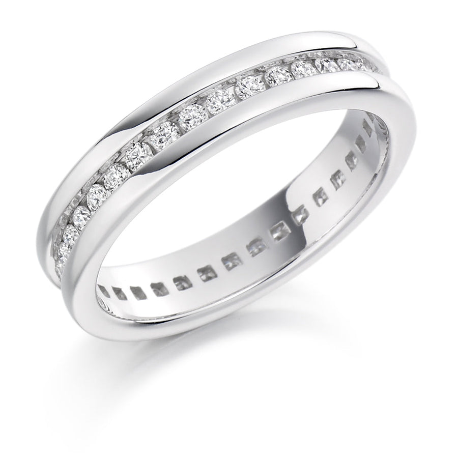 Channel-Set Diamond Full Eternity Ring, 0.6ct