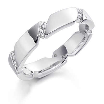 Channel-Set Full Eternity Ring, 0.2ct total