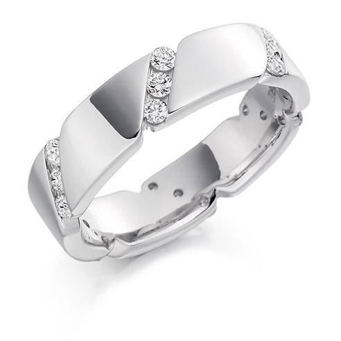 Channel-Set Full Eternity Ring, 0.4ct total