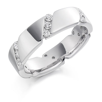 Channel-Set Full Eternity Ring, 0.4ct total