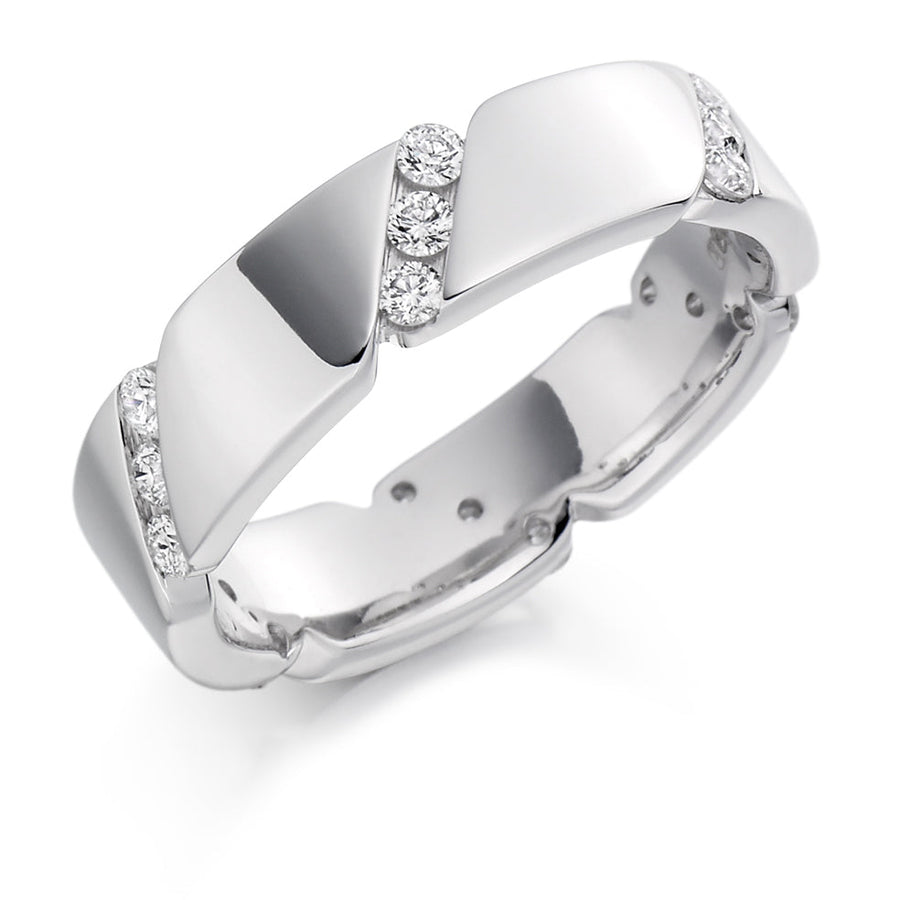 Channel-Set Full Eternity Ring, 0.4ct total
