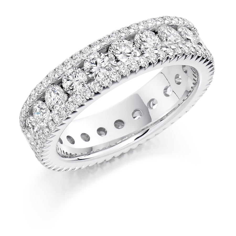 Channel & Micro-Claw Full Eternity Ring, 2.8ct total