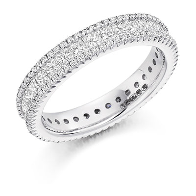 Channel & Micro-Claw Full Eternity Ring, 2.0ct total