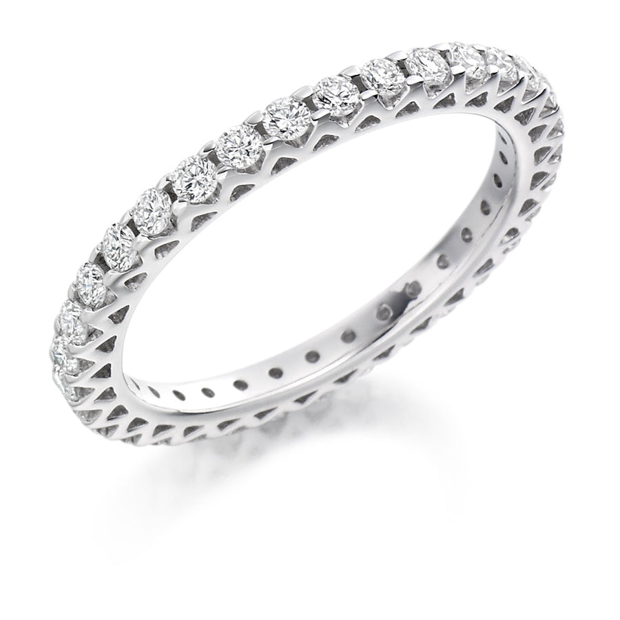 Micro-Claw Diamond Full Eternity Ring C, 0.75ct