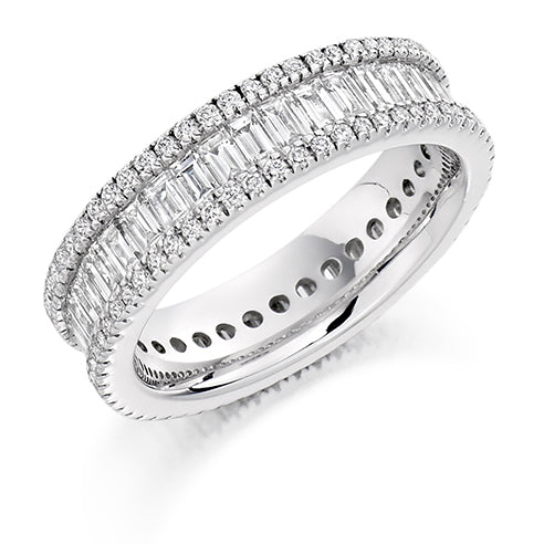 Channel & Micro-Claw Full Eternity Ring, 2.6ct total