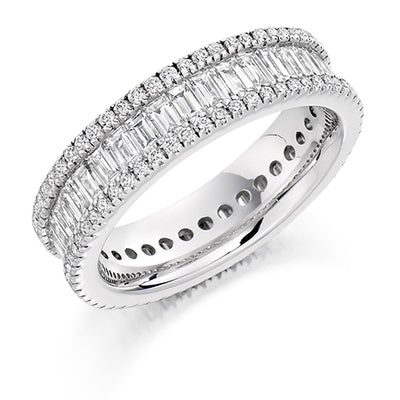 Channel & Micro-Claw Full Eternity Ring, 2.6ct total