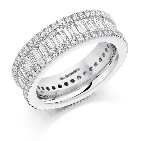 Channel & Micro-Claw Full Eternity Ring, 3.6ct total