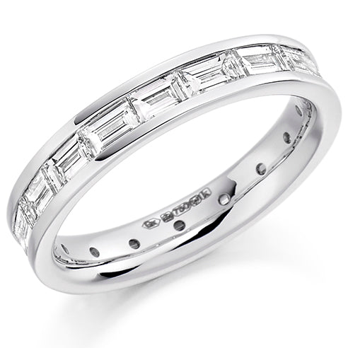 Channel-Set Diamond Full Eternity Ring with Right-Hand B, 2.0ct