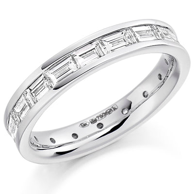 Channel-Set Diamond Full Eternity Ring with Right-Hand B, 2.0ct