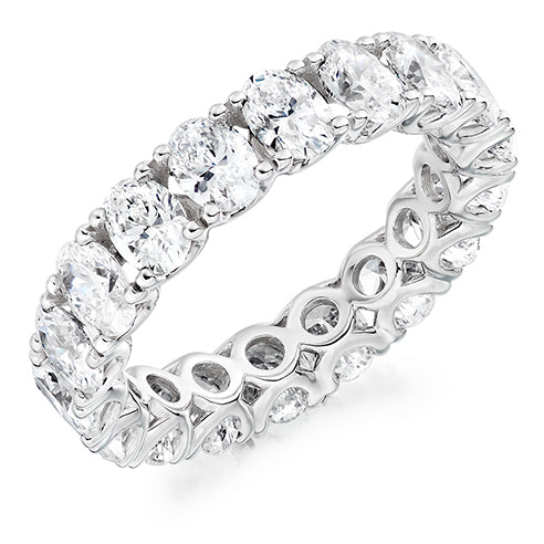 Claw-Set Diamond Full Eternity Ring, 4.5ct