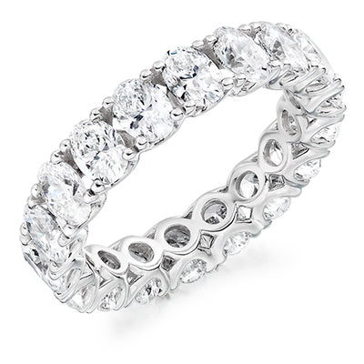 Claw-Set Diamond Full Eternity Ring, 4.5ct