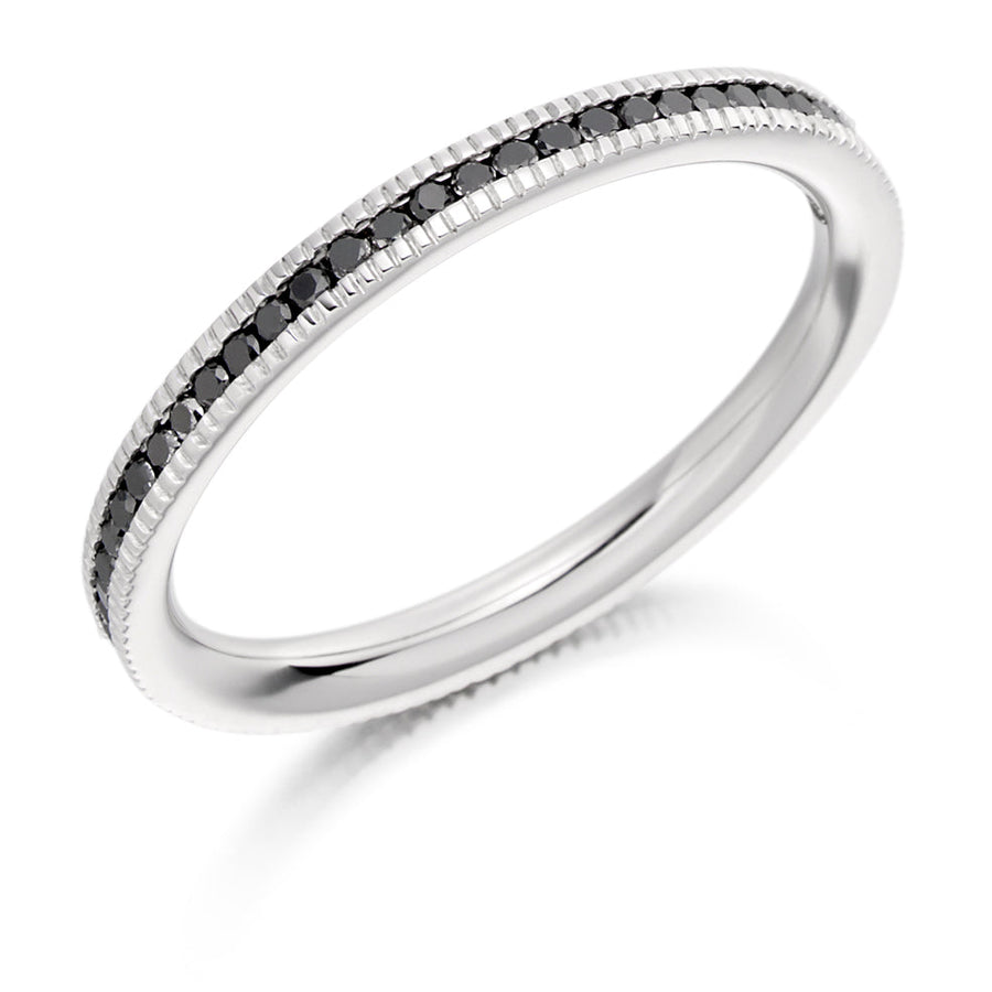 Black Diamond & Diamond Full Eternity Ring