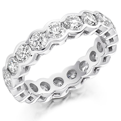 Rubover Diamond Full Eternity Ring, 3.0ct
