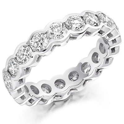 Rubover Diamond Full Eternity Ring, 3.0ct
