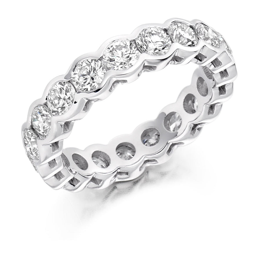 Rubover Diamond Full Eternity Ring, 3.0ct