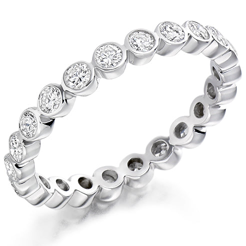 Rubover Diamond Full Eternity Ring B, 1.0ct