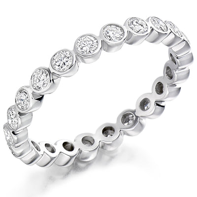 Rubover Diamond Full Eternity Ring B, 1.0ct