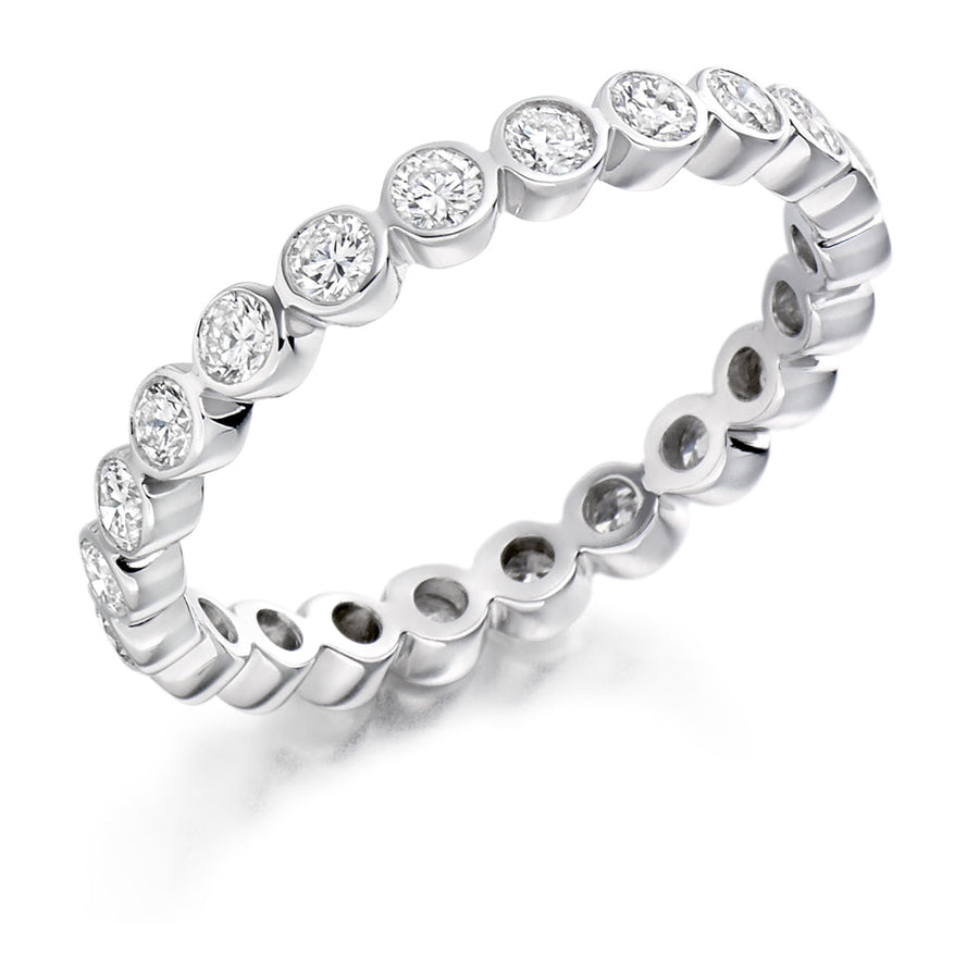 Rubover Diamond Full Eternity Ring B, 1.0ct